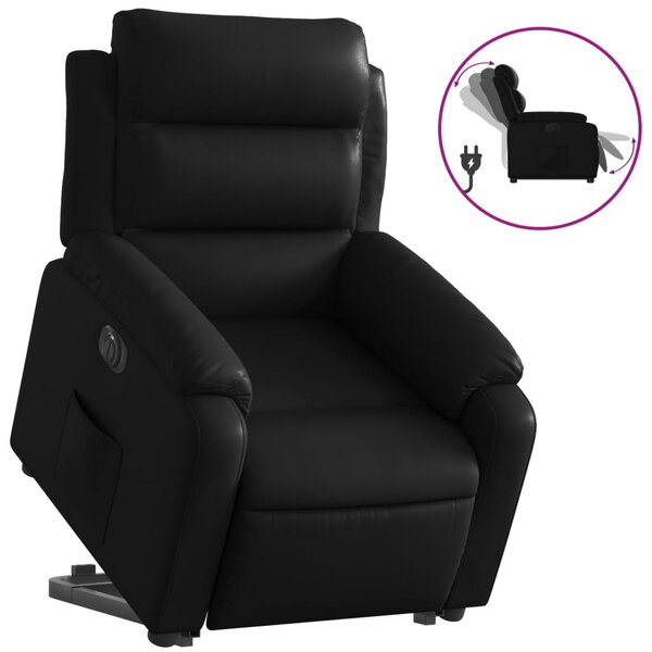 vidaXL Fauteuil inclinable électrique noir similicuir