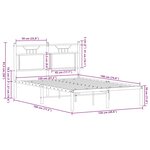 vidaXL Cadre de lit sans matelas chêne sonoma 120x190 cm