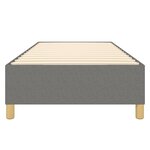 vidaXL Cadre de lit sans matelas gris foncé 90x200 cm tissu