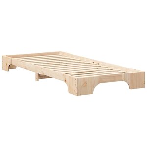 vidaXL Cadre de lit surélevé avec stockage Marron 100 x 210 cm bois