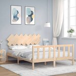 vidaXL Cadre de lit sans matelas bois de pin massif