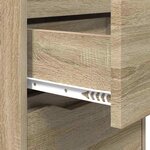 vidaXL Table de chevet Chêne Sonoma 40 x 30 x 467 cm Bois d'ingénierie