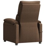 vidaXL Fauteuil de massage Marron Tissu