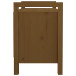 vidaXL Banc d'entrée Marron miel 80x40x60 cm Bois de pin massif