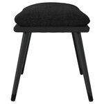 vidaXL Repose-pied Noir 45x29 5x35 cm Tissu et similicuir