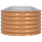 vidaXL Jardinière surélevée Marron 400 x 80 x 44 cm Acier