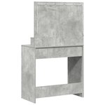 vidaXL Coiffeuse Gris béton 79 x 41 x 135 cm Bois d'ingénierie