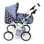 Bayer Chic 2000 560-51 - Poussette combinée Leni Étoiles Bleu marine