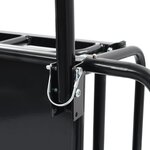 vidaXL Remorque de vélo 130x73x48 5 cm acier noir