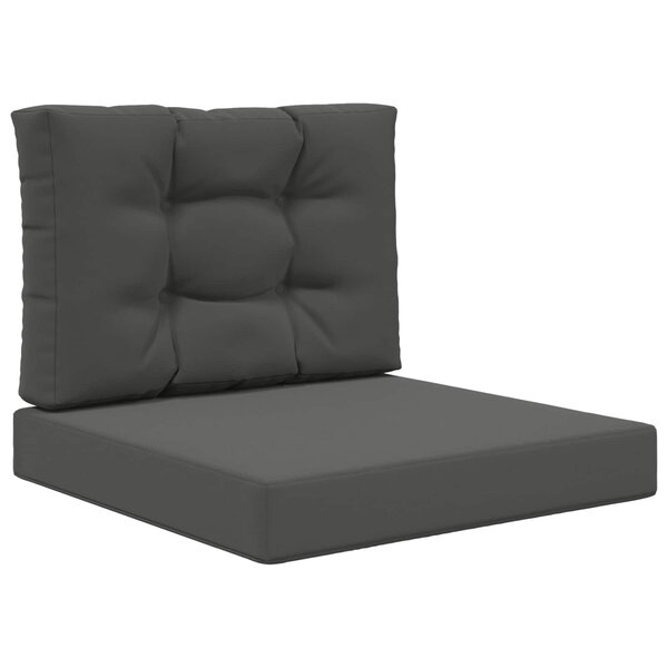vidaXL Coussin de canapé d'extérieur 2 Pièces Anthracite Polyester