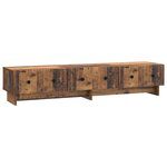 vidaXL Meuble TV Bois ancien 147 x 34 5 x 30 cm Bois d'ingénierie