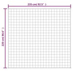 vidaXL Couverture lestée Bleu 220x235 cm 11 kg Tissu