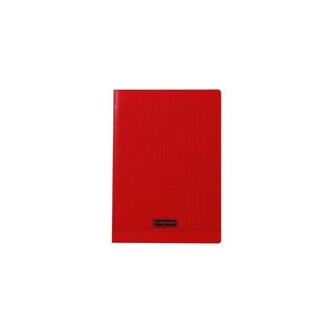 Cahier 48 pages seyès 90 g  couverture polypropylène rouge  format A4 CALLIGRAPHE