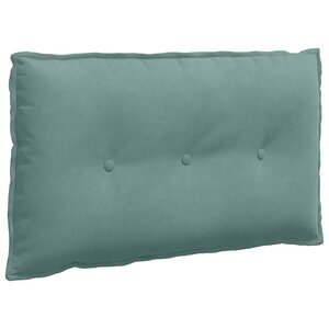 vidaXL Coussin de Dos Vert Mer 80 x 50 cm Tissu en velours côtelé