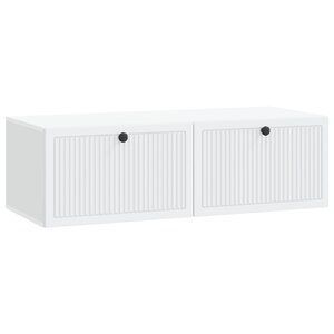 vidaXL Meuble TV mural Blanc 98 x 41 x 30 cm Bois d'ingénierie