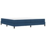 vidaXL Lit à ressorts avec matelas Bleu 200 x 200 cm tissu