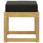 vidaXL Banc de Jardin Bois d'Acacia Massif Blanc