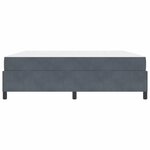 vidaXL Cadre de lit Gris foncé  gris et blanc 180 x 200 cm Velours