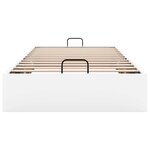 vidaXL Cadre de lit ottoman sans matelas blanc 90x190 cm similicuir