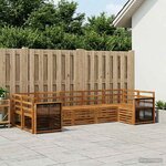 vidaXL Ensemble de canapés d'extérieur 6 pc Naturel