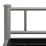 vidaXL Tables de chevet 2 Pièces Gris et noir Métal et verre