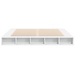 vidaXL Cadre de lit blanc 180x200 cm bois d'ingénierie