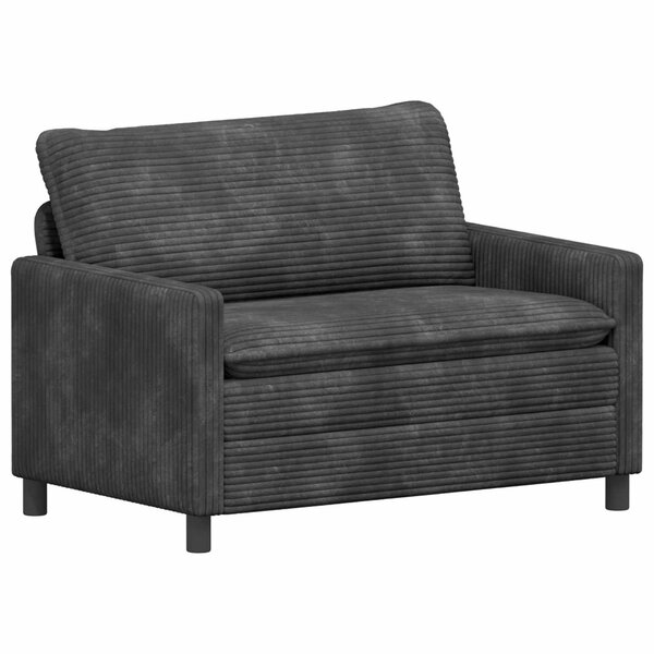 vidaXL Canapé Gris foncé 126 x 81 x 87 5 cm Polyester