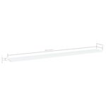 vidaXL Panneaux de bibliothèque 4 Pièces Blanc 100x10x1 5 cm Aggloméré