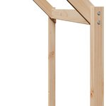 vidaXL Lit superposé avec toit 80x200 cm bois de pin massif