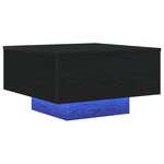 vidaXL Table Basse Chêne noir 55 x 55 x 31 cm Bois d'ingénierie