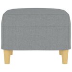 vidaXL Repose-pied Gris clair 60x50x41 cm Tissu