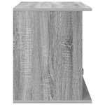 vidaXL Support de télévision avec tiroir Gris Sonoma 79 x 40 x 48 cm