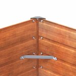 vidaXL Lit surélevé de jardin rouillé 100x40x45 cm acier corten