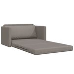 vidaXL Canapé-Lit 110cm Taupe tissu