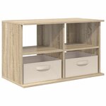 vidaXL Support de télévision avec tiroir Chêne Sonoma 79 x 40 x 48 cm