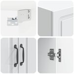 vidaXL Armoire Murale 59 x 31 x 60 cm Bois d'ingénierie Blanc