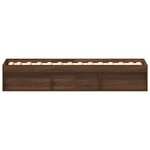 vidaXL Cadre de lit sans matelas chêne marron 100x200 cm