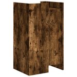 vidaXL Buffet chêne fumé 45x35x75 cm bois d'ingénierie