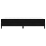 vidaXL Lit à ressorts avec matelas Noir 100 x 200 cm tissu