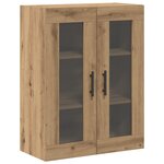 vidaXL Armoires murales 2 Pièces en chêne artisan 69 5x34x90 cm en bois d'ingénierie