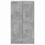 vidaXL Bibliothèque Gris béton 82 5x30 5x150 cm Bois d’ingénierie