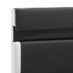 vidaXL Cadre de lit avec LED sans matelas Gris Similicuir 180x200 cm