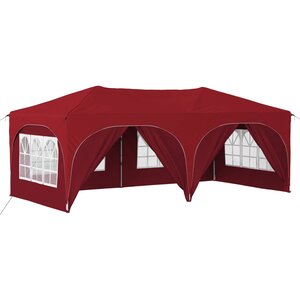 vidaXL Tente de fête pop-up 575 x 288 x 245 cm Bordeaux Tissu Oxford