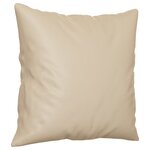 vidaXL Ensemble de canapés 2 Pièces avec coussins Crème Tissu microfibre