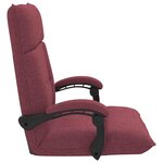 vidaXL Fauteuil de sol ajustable Bordeaux Tissu