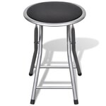 vidaXL Tabourets de bar pliables lot de 4 similicuir