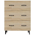 vidaXL Buffet chêne sonoma 69 5x34x90 cm bois d'ingénierie