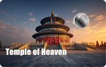 Pièce de monnaie en Palladium 1 Dollar g 0.031 (1/1000 oz) Millésime 2026 TEMPLE OF HEAVEN 1/1000 (PRÉCOMMANDE)