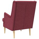 vidaXL Fauteuil Bordeaux Tissu