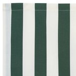 vidaXL Toile de rechange pour store banne Vert et blanc 600 × 350 cm
